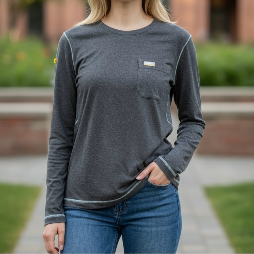Ariat‎ Women's Charcoal Long Sleeve Tee